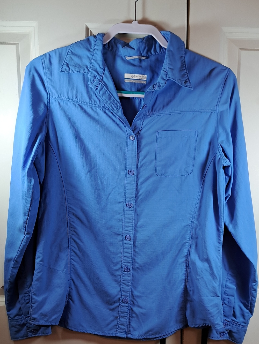 Columbia Women's Royal Blue Button-Front Blouse